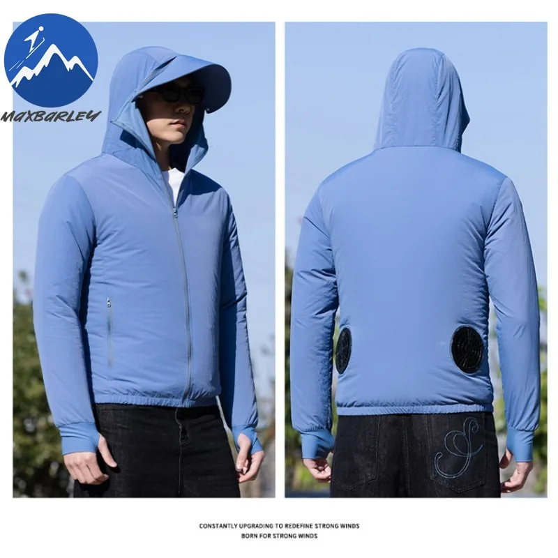 

Мужская и женская летняя легкая охлаждающая куртка-жилет с вентилятором для защиты от солнца, для гольфа и рыбалки, с УФ-защитой