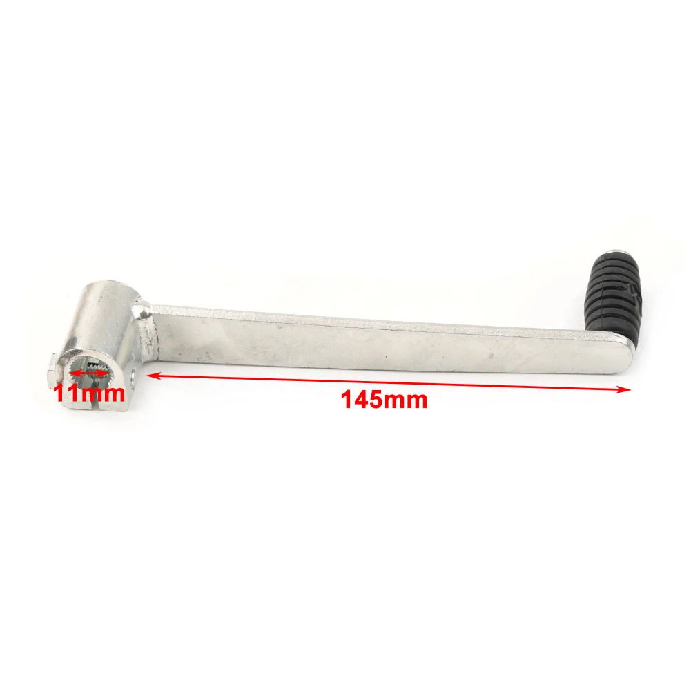 11mm 145mm Silver Gear Shift Lever Shifter Handle For 110cc 125cc PIT PRO QUAD DIRT BIKE ATV Motorbike