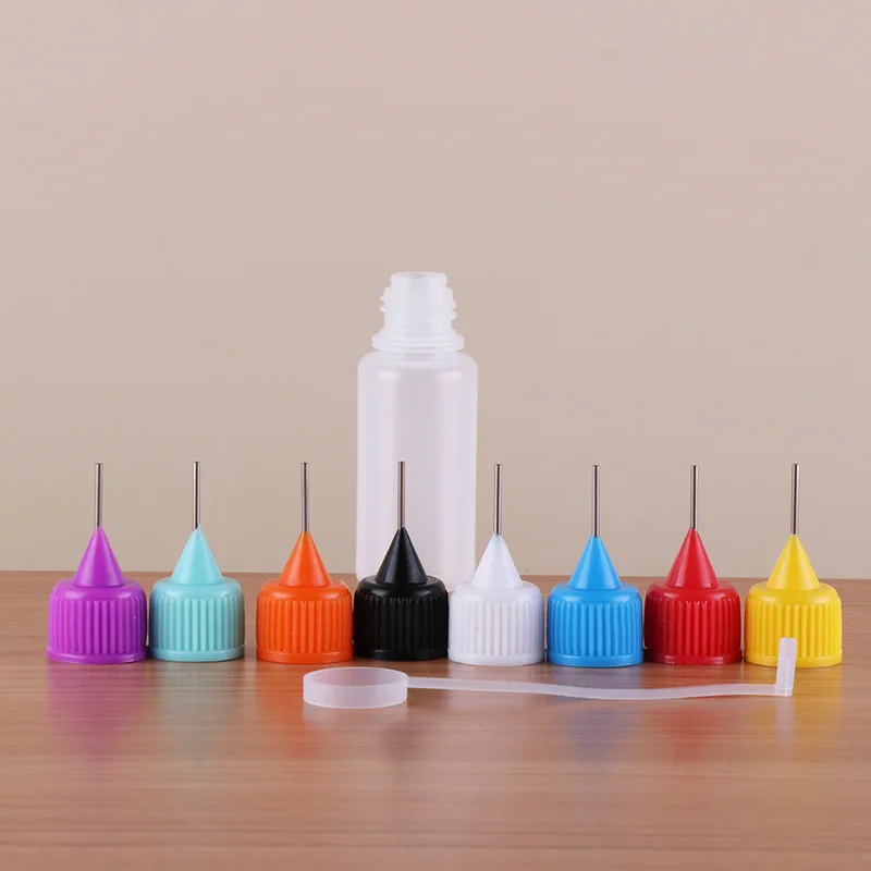 5pcs 3ml-150ml PE Plastic Squeezable Dropper Bottles Long Steel Tips Liquid Oil Glue Containers Travel Refillable Soft Bottles