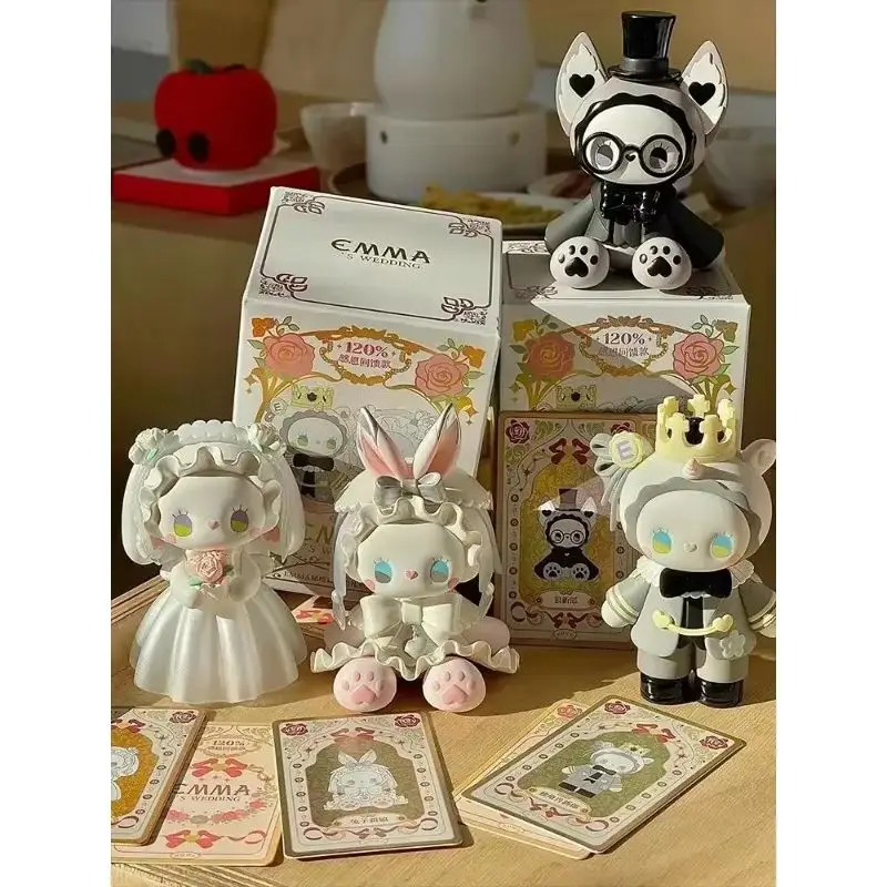 جديد إيما سيكريت فورست مجموعة الزفاف صندوق أعمى لعب زوجين أرنب الزفاف مأدبة عمل أرقام صندوق غامض مفاجأة الهدايا