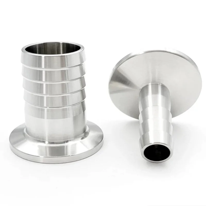KF16 KF25 KF40 KF50 304 Stainless Steel KF Vacuum Pipe Fitting Flange Connector 6 8 9 10 13 16 20 25 40 50 Hose Barb OD