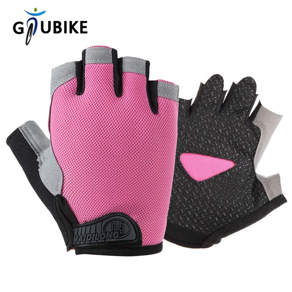 GTUBIKE Radfahren Halbfinger-Handschuhe Sommer Stoßdämpfung Verschleißfeste Outdoor-Sport Fitness Atmungsaktive Handschuhe Frauen Männer