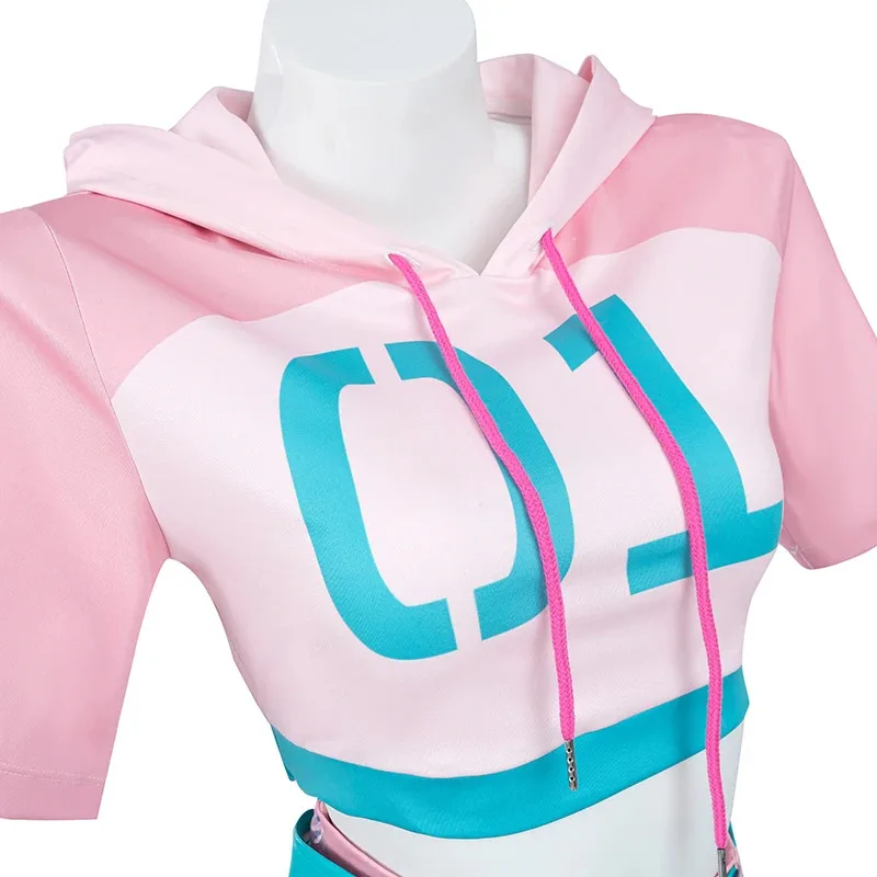 dd54ROLECOS オリジナル 2025 Fortnit コスプレ衣装レーシングスーツハロウィン女性衣装トップスカート靴下と帽子