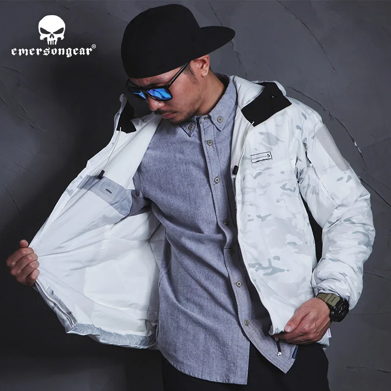 

EmersongearS Tactical QUANTUM 40D LT Cold WX Hoody Warmth Jacket Hooded Hunting Outdoor Coat Casual Urban Sports EMS6811 MCAP