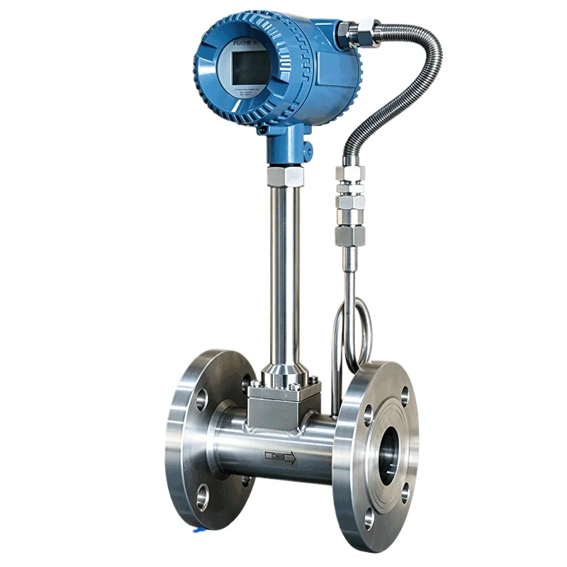 Intelligent plug-in vortex flowmeter superheated steam meter natural gas y