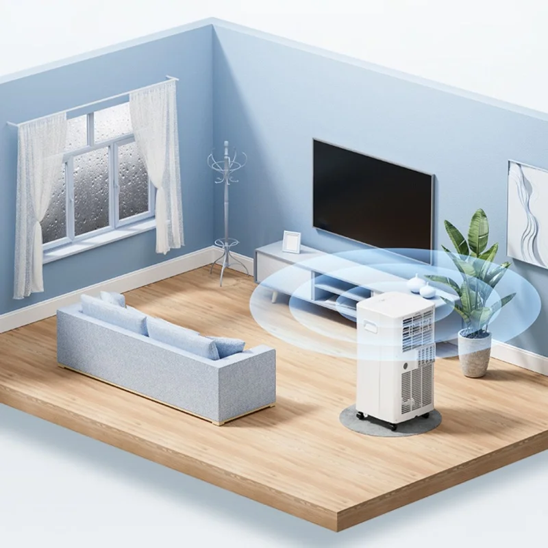 Midea-تكييف هواء متحرك ، تبريد 1 حصان فقط ، تركيب مجاني ، مطبخ ، غرفة معيشة