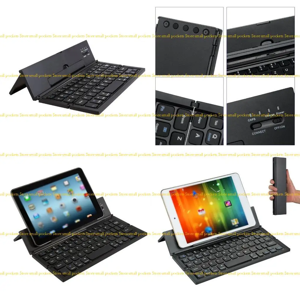 

R1WD Mini складная клавиатура портативная Bluetooth-совместимая Wireless для телефона с смартфоном с смартфоном для телефона для