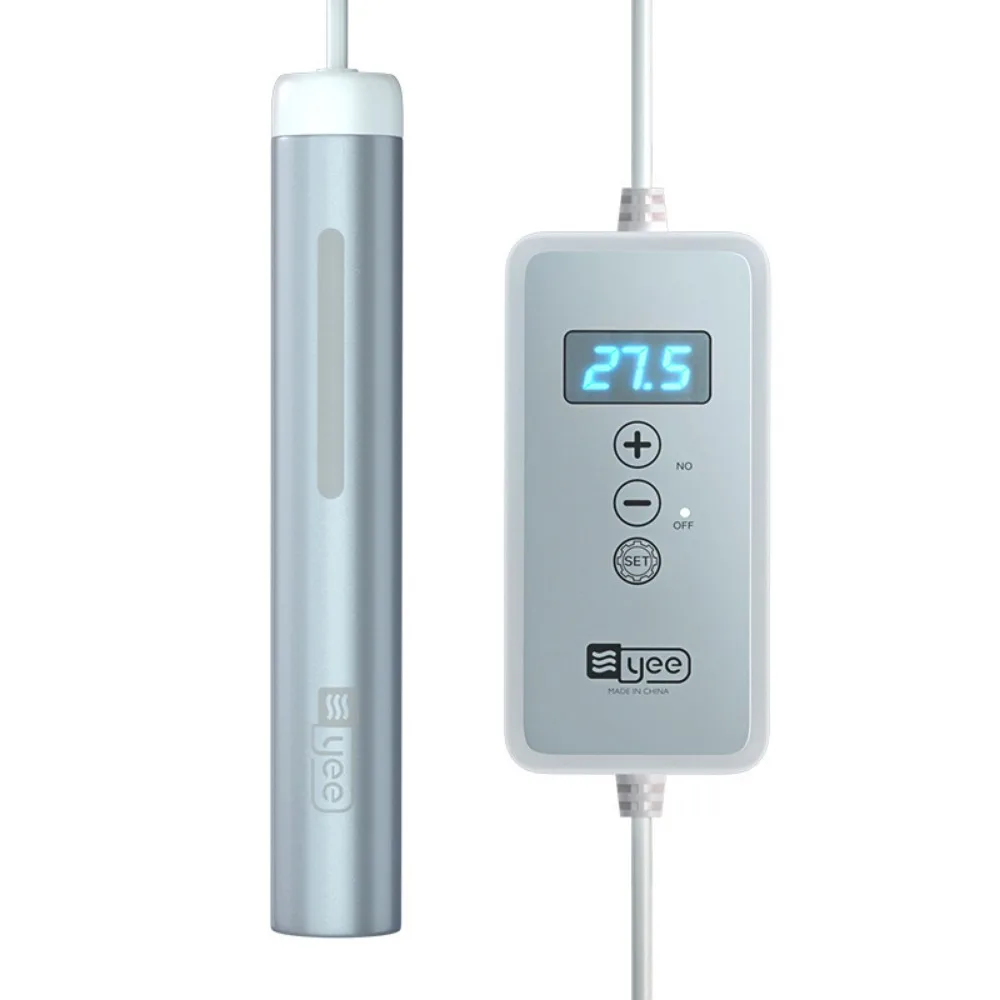 

25/50/75W Aquarium Submersible Heater Digital Display Adjustable Turtle Heating Rod Suction Cup Mini Automatic Thermostat