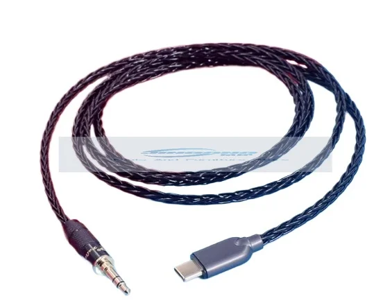 Px8 px7s2e USB-C to 3.5mm audio cable px8 earphone cable 4.4 to typec male to male pi7 px7 s2 earphone upgrade cable BW