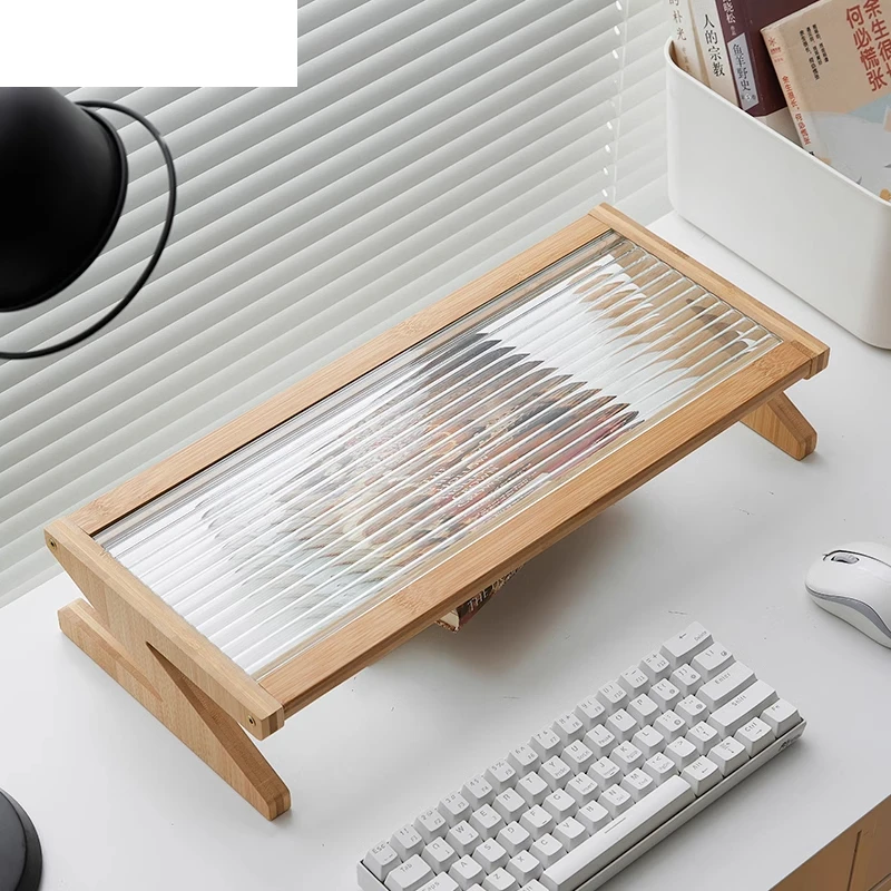 

Computer Raising Rack Office Computer Monitor Raising Rack Station Screen Raising Changhong Glass Desktop Shelf