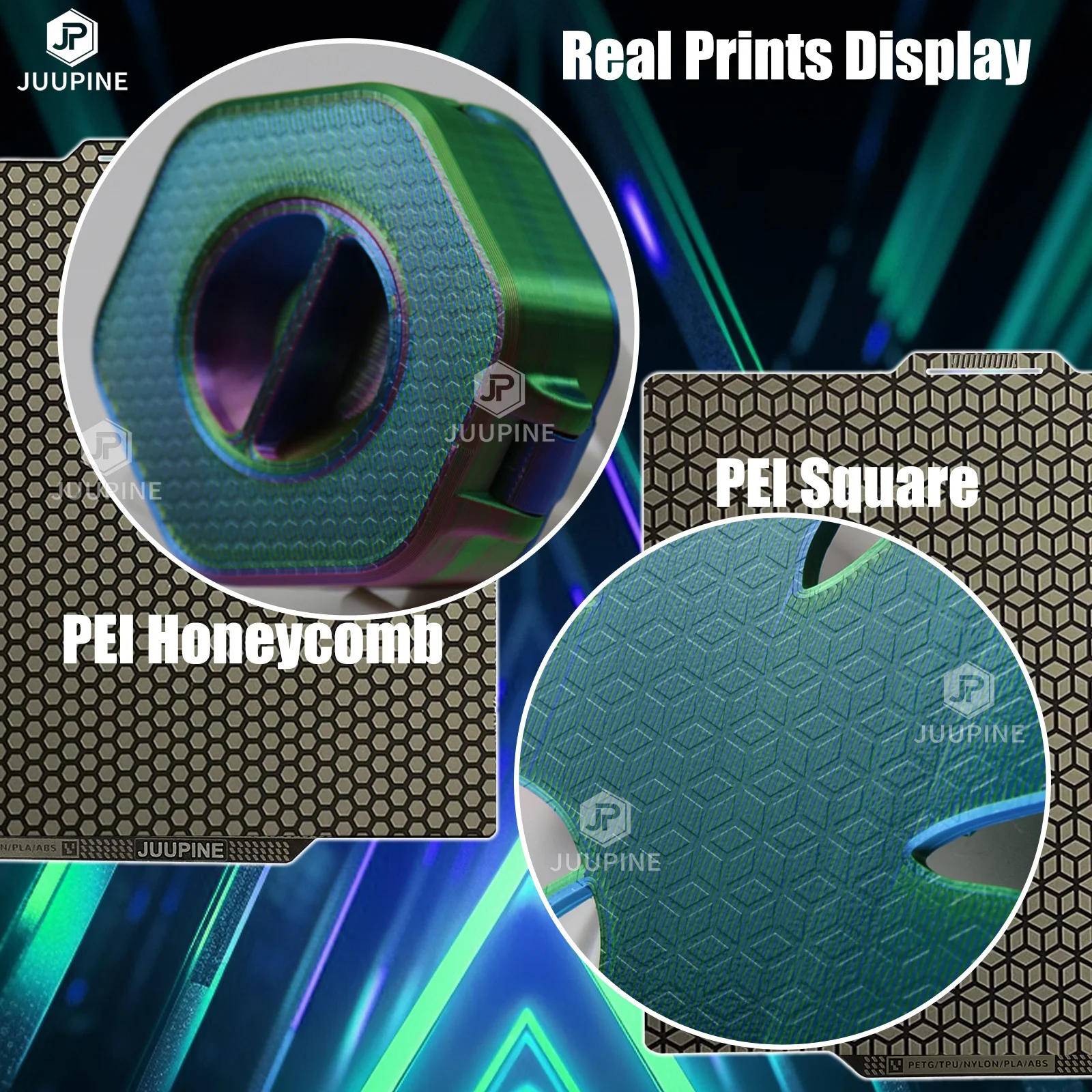 For Bambulab P1s Build Plate Bambulab X1c Accessories PEI Honeycomb Square Pei Sheet 257 Build Plate  for Bambu Lab A1 Plate