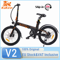 EU Stock KuKirin V2 City Electric Bike 250W Brushless Motor E-bike 36V 7.5Ah Battery 25 km/h Max Speed 20 Inch Tire E-Bicycle