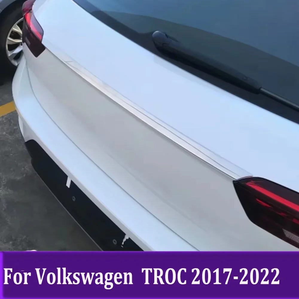

Rear Trunk Lid Cover Trim Car Styling For Volkswagen VW T-Roc TROC 2017 2018 2019-2022 Auto Accessories