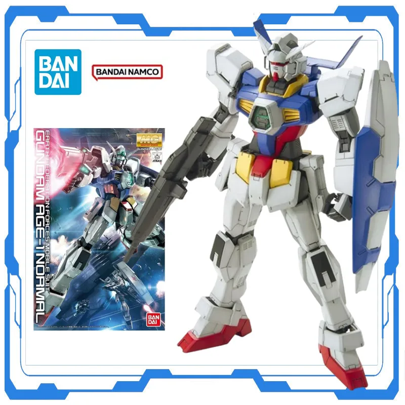 

Genuine Bandai Gundam Original MG 1/100 Gundam AGE-1 Normal Action Anime Assembly Model Kit Figure Action Desktop Ornament Toys