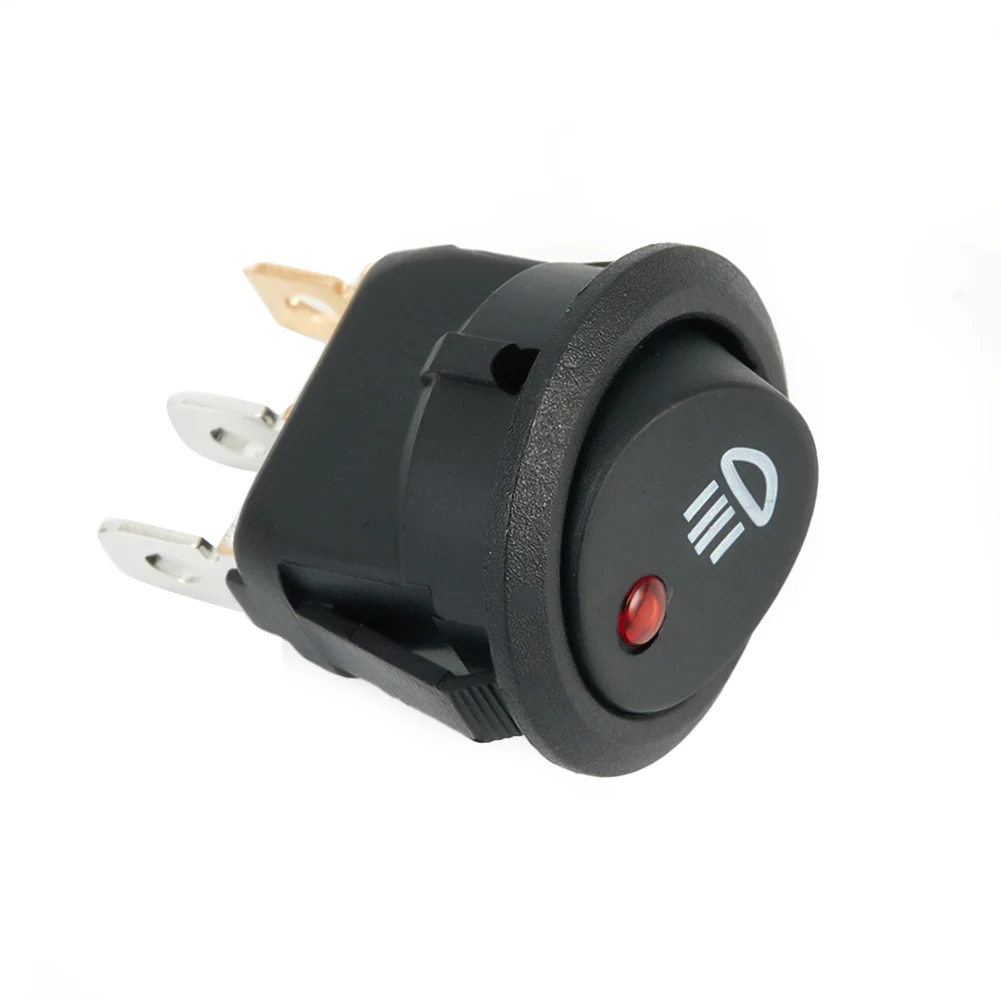 /23mm /On /Off Rocker Switch With Red LED Fog Light Symbol For Car Van Truck 12V 20A Interior Control Panel Accessories