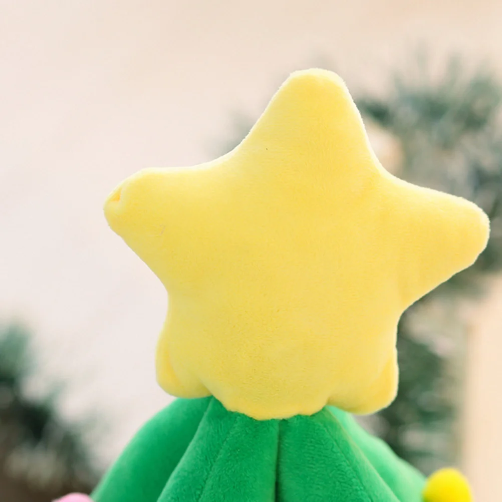 

30Cm 0.4kg LED Music Christmas Tree Pillow Premium PP Cotton Filled Portable Cushion for Home Sofa Chair Decor Gift