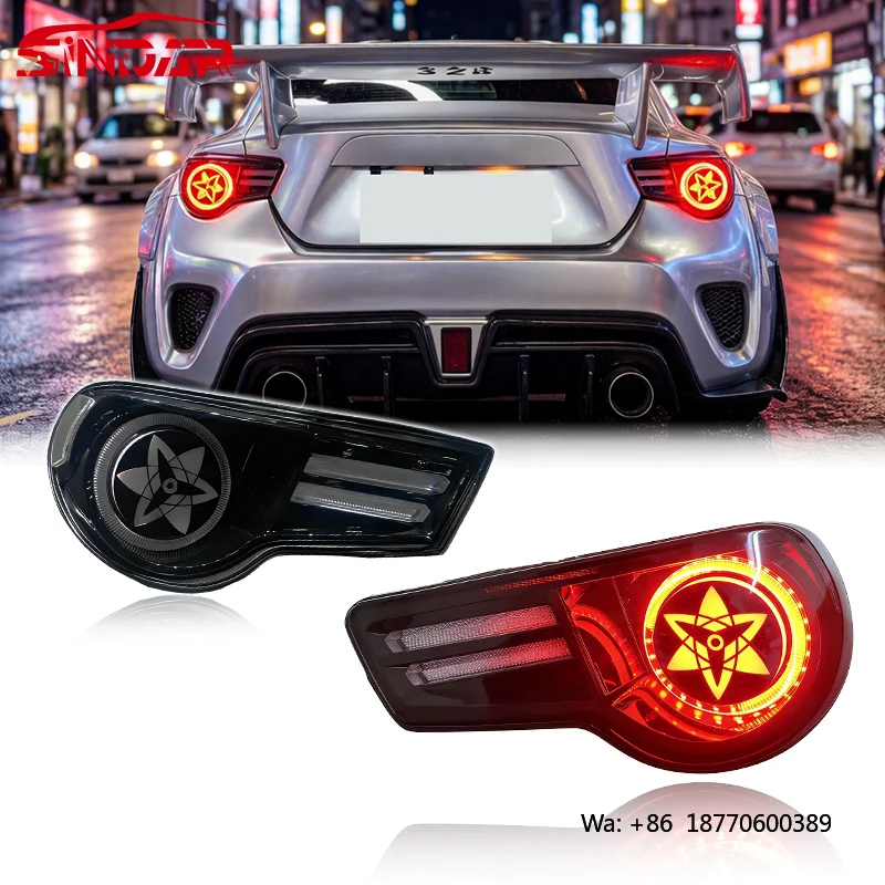 SINDAR Car Animated Custom Multiple Styles Taillights for Toyota GT86 and Subaru BRZ 86 2012-2021 RGB LED Tail Lights Part 12-21