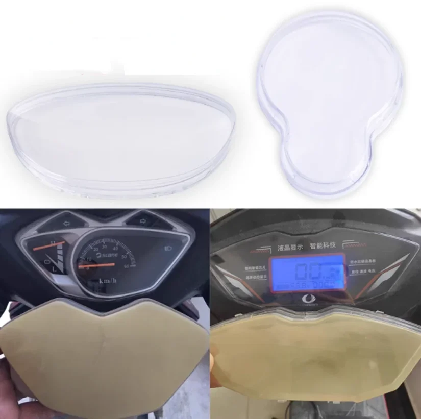 Motorcycle Speedometer Tachometer Dashboard Instrument Glass Plastic Lens Cover For Scooter Moped ATV Motocross