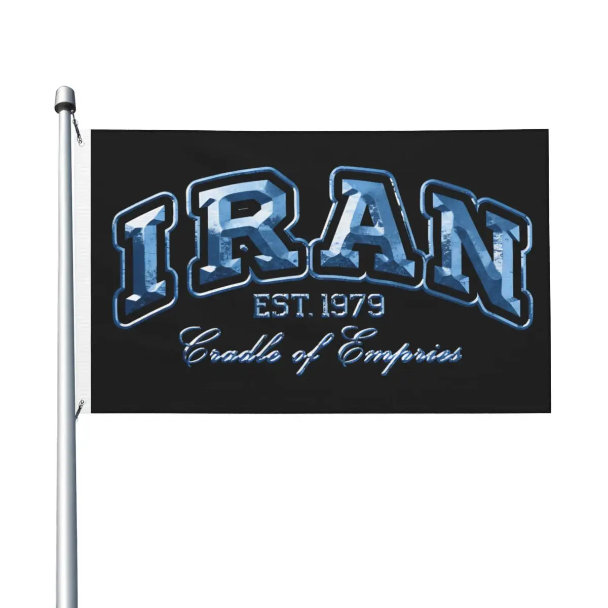 90X150cm Iran EST 1979 Flag with 2 Grommets for Hanging Banner Cool Custom Flags For Celebration Home Decoration