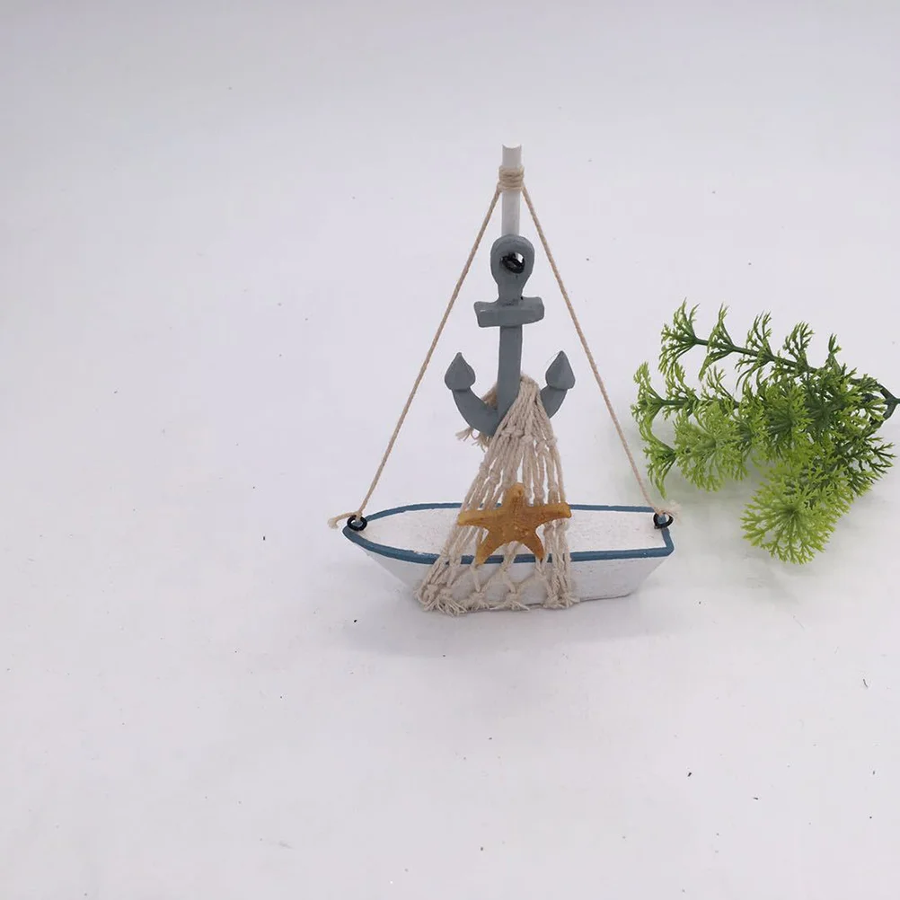 

4Pcs Resin Sail Boat Ornament Creative Desktop Decoration Living Room Table Decor Fashionable Room Gift Idea Creative Ornament