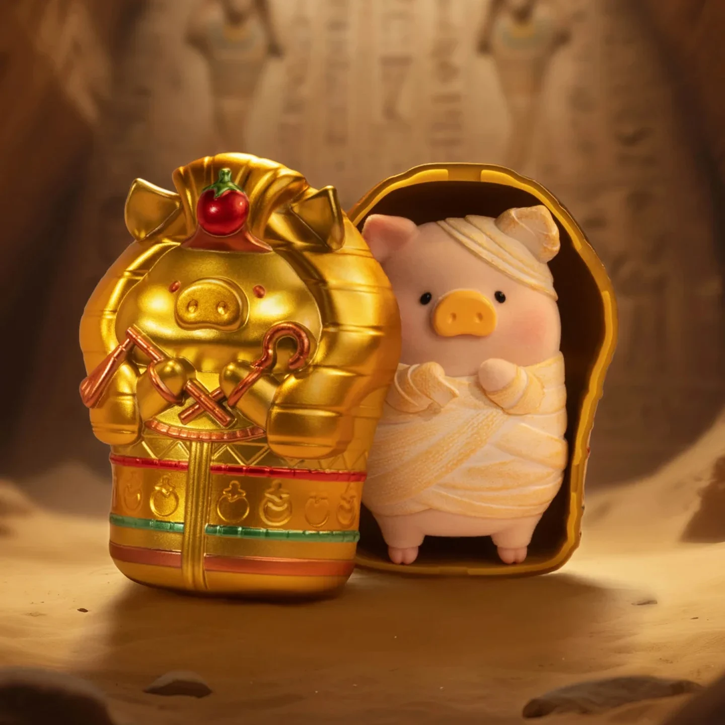 Original Lulu Pig New Canned Pig Surprise Full Can 2 Scare Tomb Halloween Christmas Gift Ornament Mystery Box Toys Gifts Doll