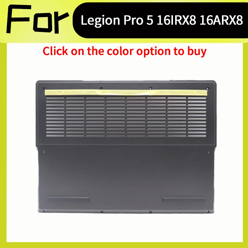 Black New 5CB1K91093 For Legion Pro 5 16IRX8 82WK Pro 5 16ARX8 82WM Bottom Case Lower Case Base Cover D Shell