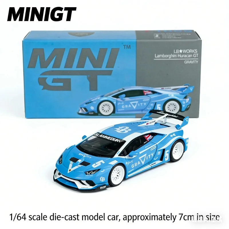 

MINI GT 1:64 LB Lamborghini Huracan GT 5# Detailed Static Alloy Car Model, Boys' Toy, Adult Collection Decoration Item.