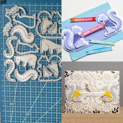 Lucky Goddess Metal Cutting Dies Nordic Squirrels Diy Scrapbooking Photo Album Decorative Embossing Paper Card Crafts