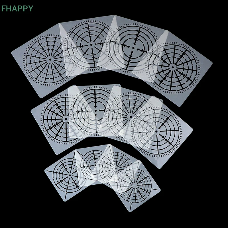 Reutilizáveis Mandala Dotting Pintura Stencils, Modelos Mylar, Ferramentas Artesanais, DIY, 12Pcs