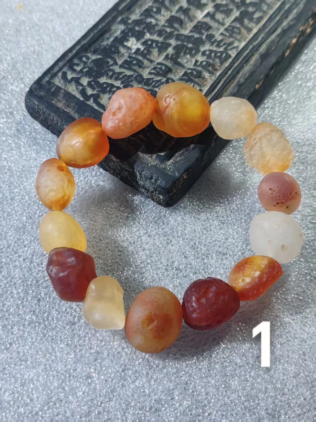 

1bag/lot Jewelry Small-Sized Candy-Colored Multicolored Gobi natural Agate Bracelet Unisex for Couples Ideal Holiday Gift