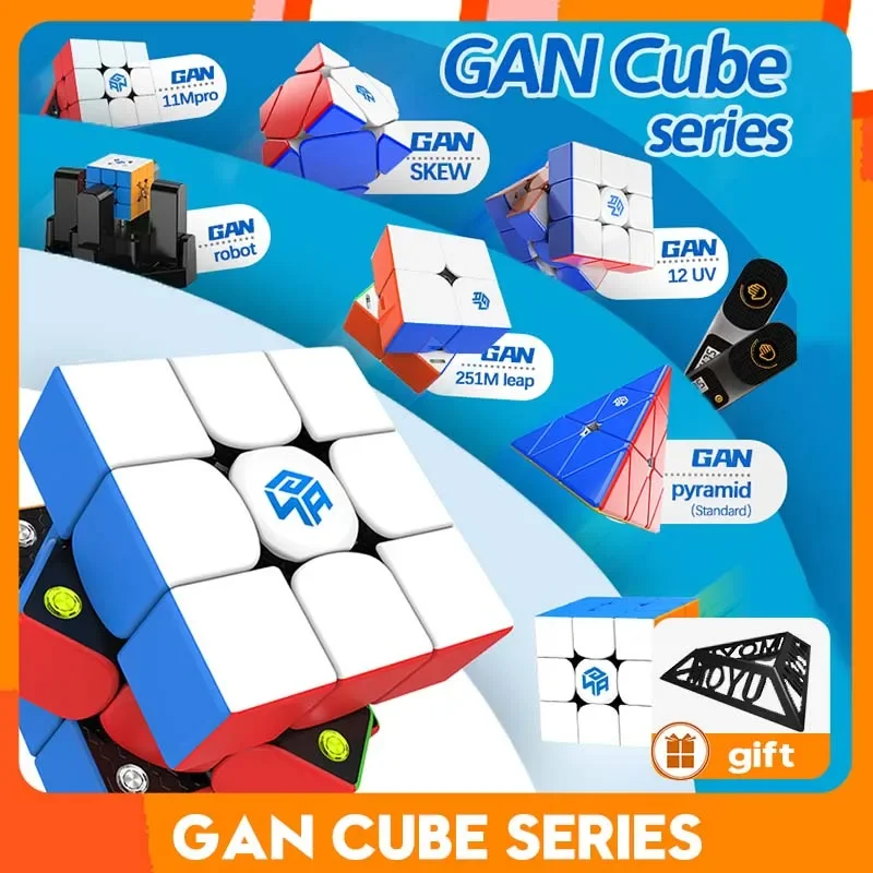 [Gan Cube Series] 356RS 356M UV 11m Duo EDU RS XS Timer 12m Magnetic i3x3 Icarry mg3 12UI Smart Robot Cube Puzzle Toy