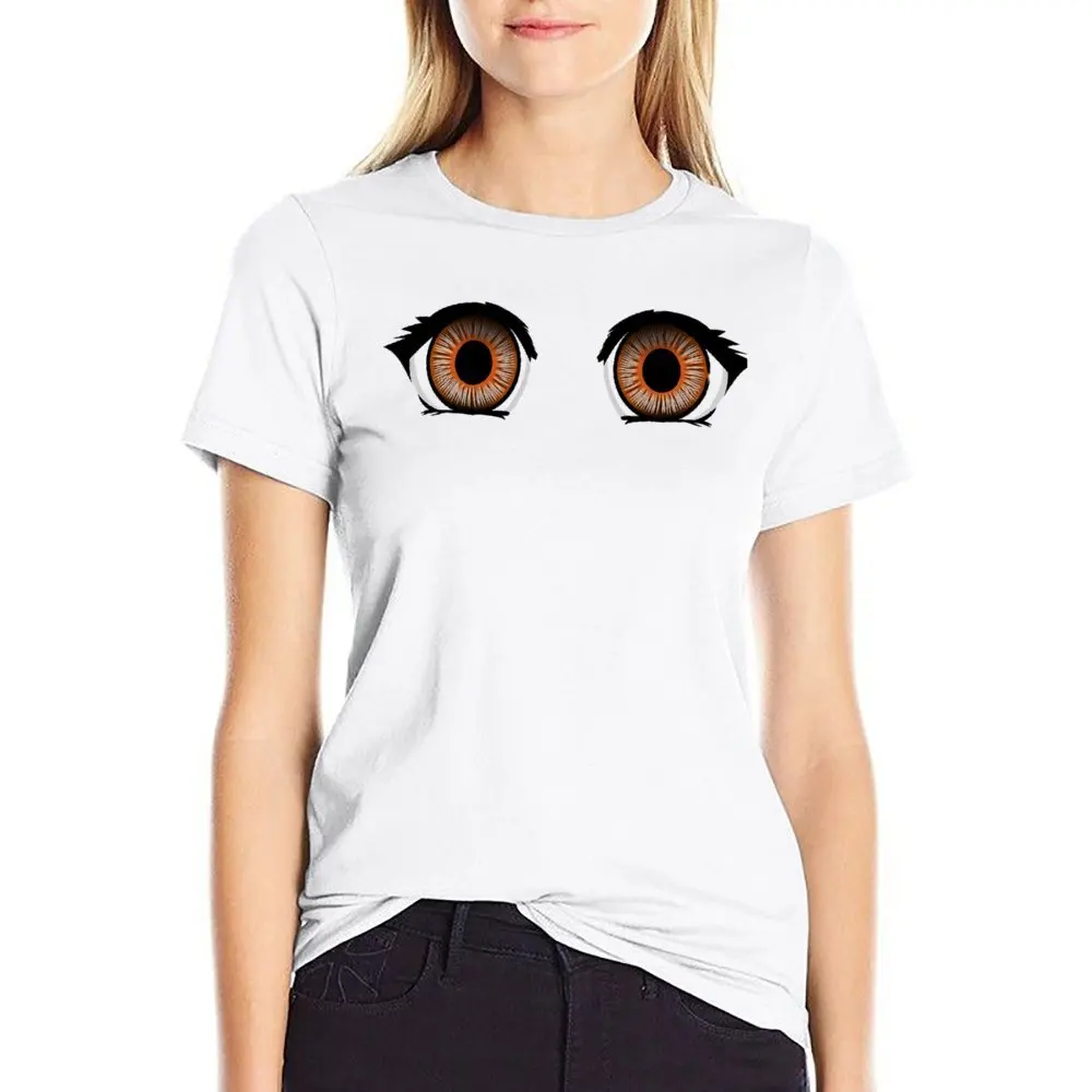 Round Neck Anime Eyes Essential For Sale T-shirt  Move Top Tee Funny Graphic Home