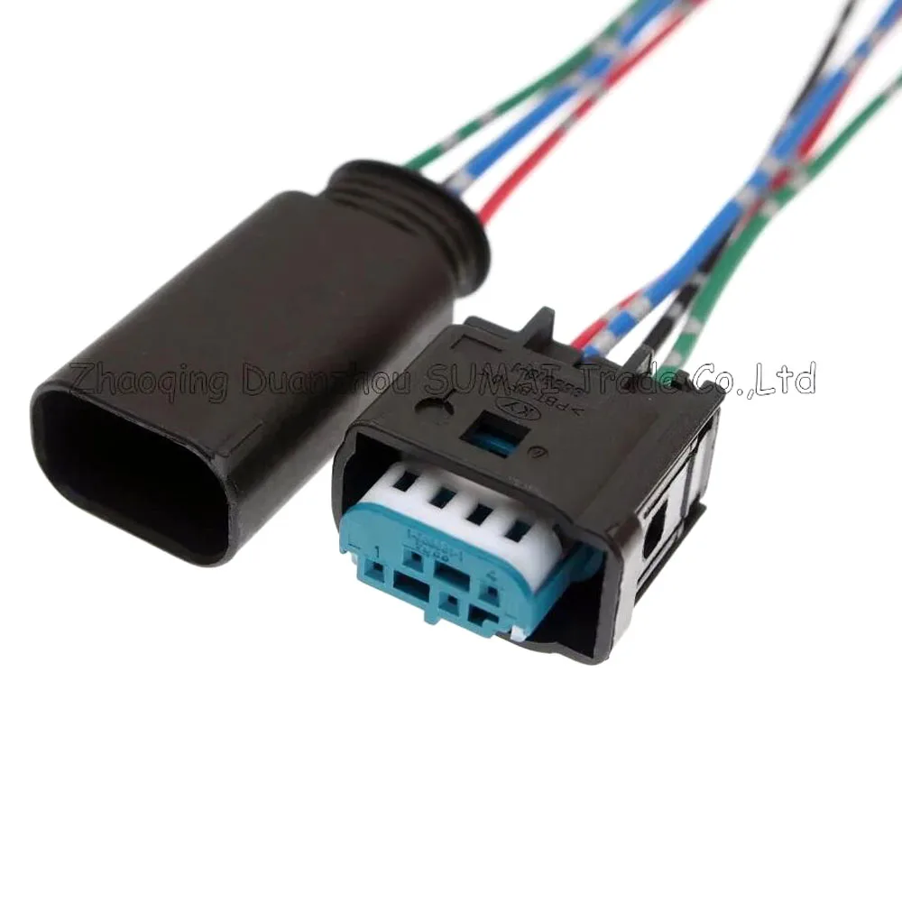 4Pin Auto Ride Height/Oxygen Sensor Plug With Cable,Car EGOS/EGS Electrical Connectors for Porsche,Audi,VW,BMW etc.