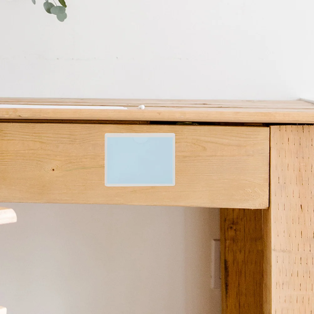 

12Pcs Sticky Index Card Pockets Clear Plastic Sleeves for Desks Notebooks and Journals Adhesive Label Pockets Card Sticker Cover