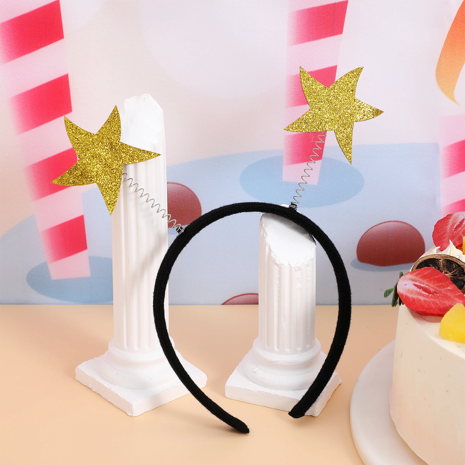 

3pcs Sea Star Headbands Glitter Lightweight Party Favors Birthday Decorative Photo Props Party Supplies Star Hair Bands Hair