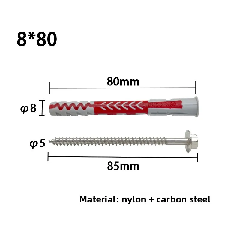 براغي توسيع بلونين - مسامير حائط خاصة للطوب المجوف والجدار الرغوي والكتلة الهوائية والديكور المنزلي والهندسة #6