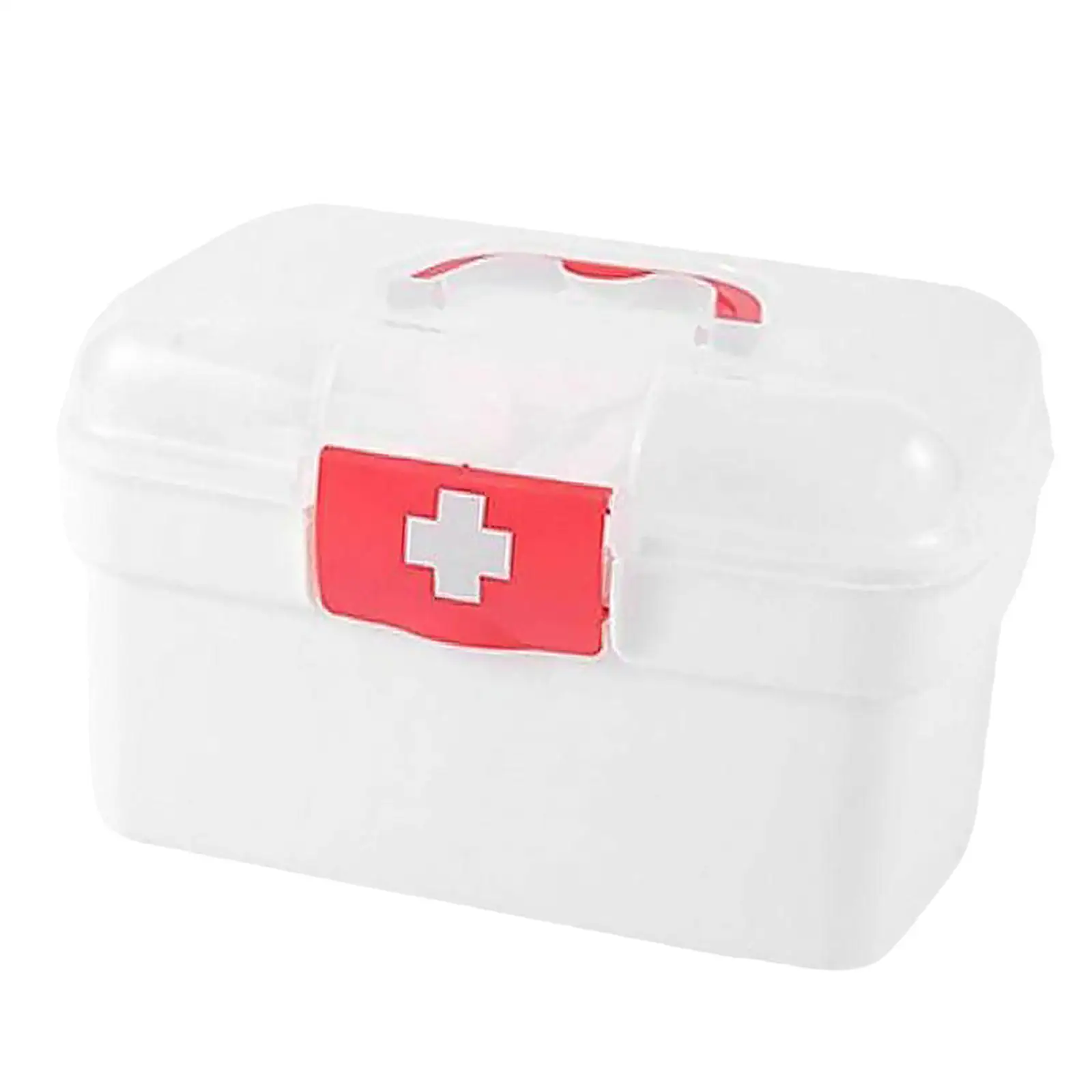 صندوق طبي للإسعافات الأولية العائلية مقاوم للغبار مع مقبض حقيبة الإسعافات الأولية لعبة السفر #6