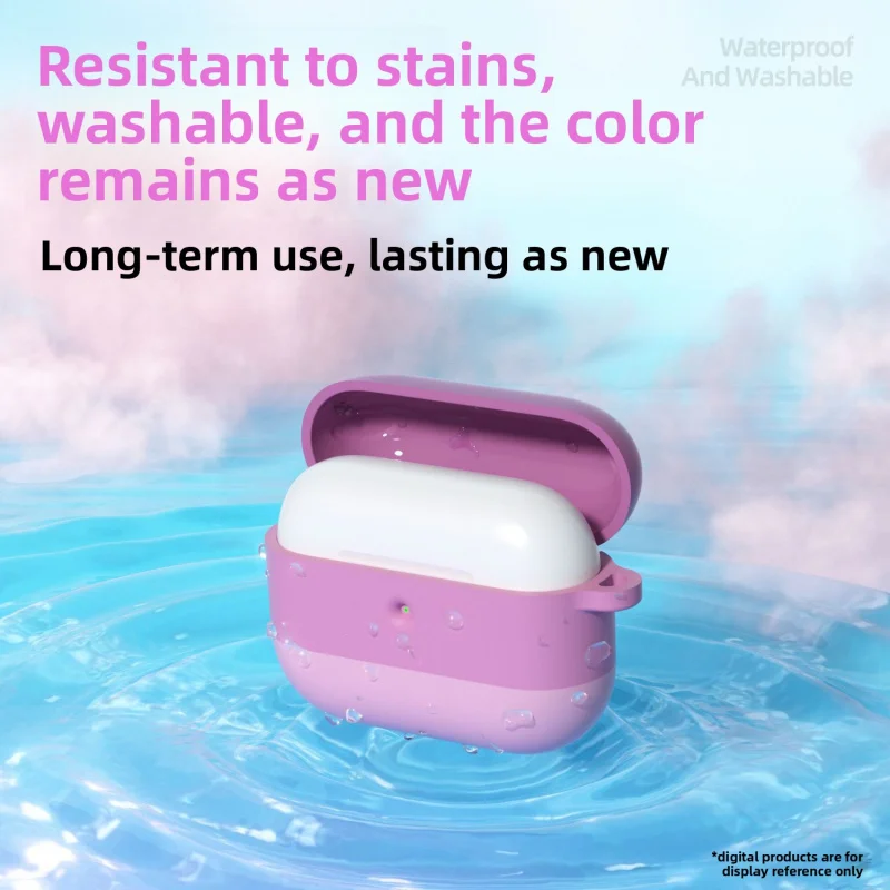 

Applicableairpodspro3Headphone Protective Case Liquid Silicone Gradient Headphone Coverairpodspro3Protective Sleeve