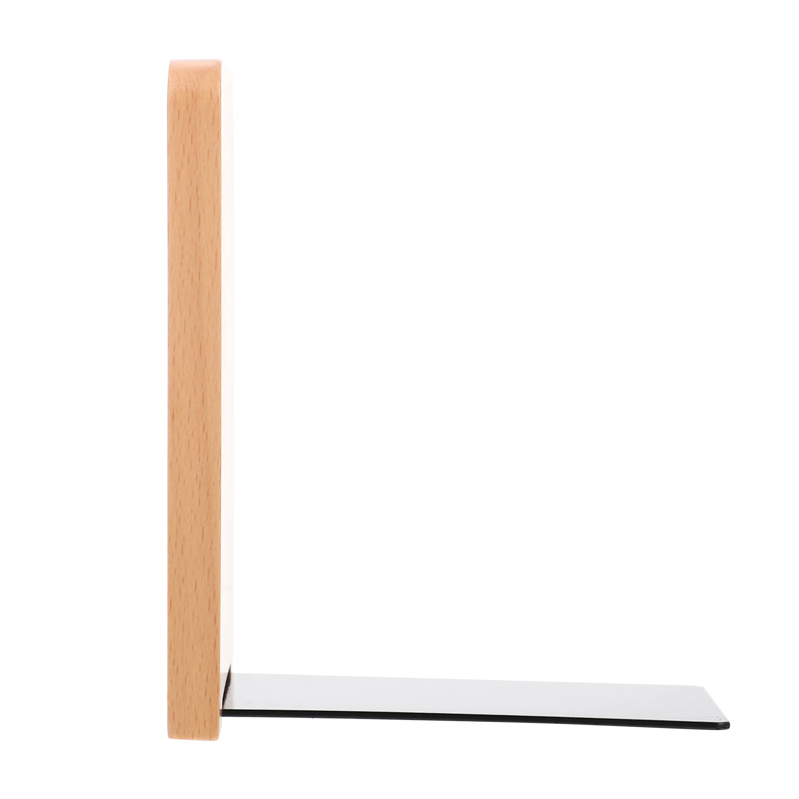 

Sturdy Wooden Bookends Simple Book Organizer Holds Books Magazines Files Wood Bookend Supports Desktop Storage Practical Book