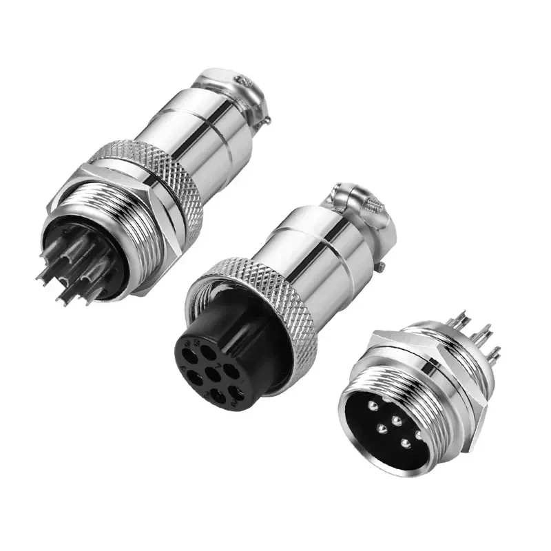 GX16 GX12 GX20 2Pin 4Pin Male Female Circular Aviation Connector Plug 16MM Wire Panel Connector 2/3/4/5/6/7/8/9/10/12/14/15P