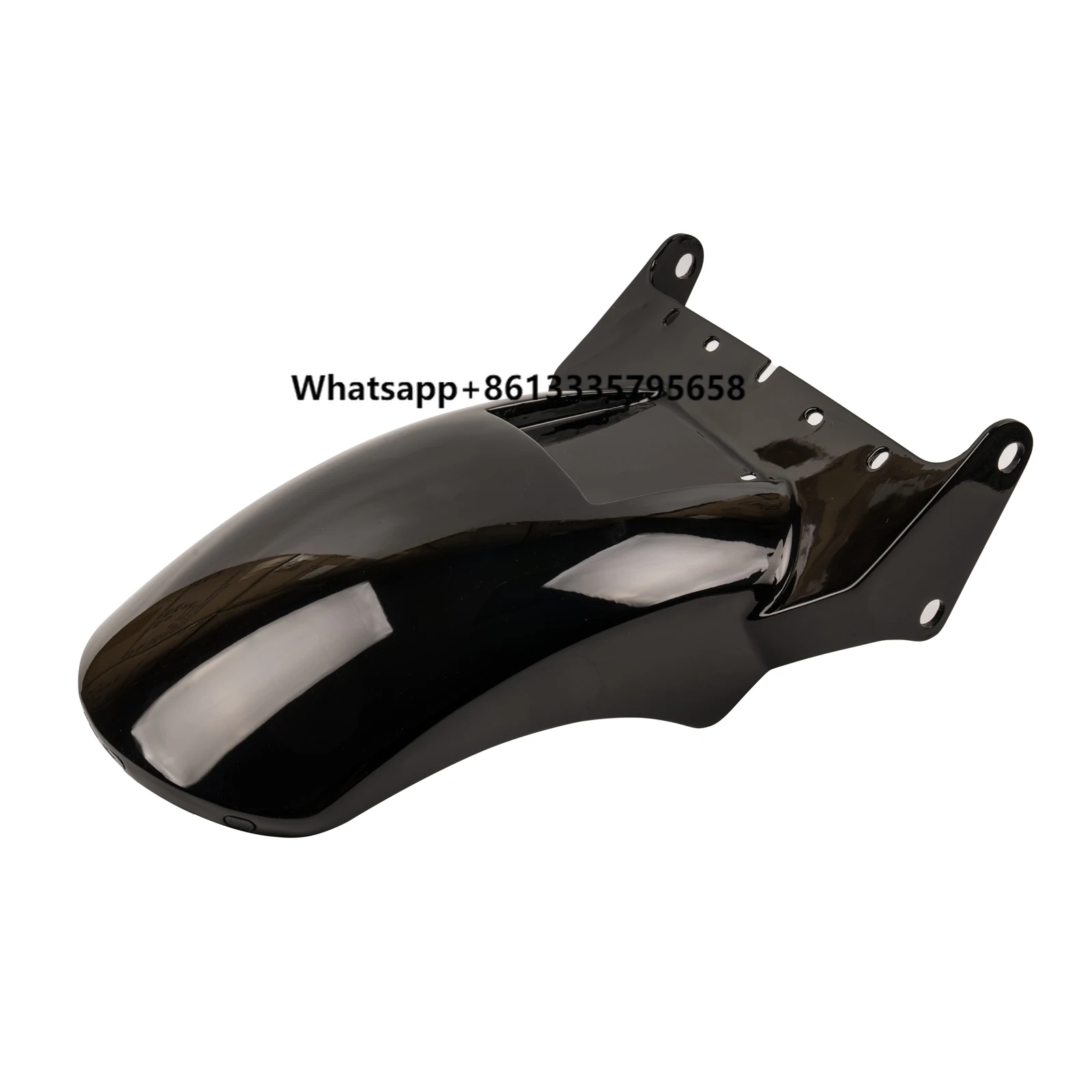 

Motorcycle Short Rear Fender Heavy Duty New With Lights Plug & Play Gloss Black Fit for Harley Softail 08-17 Fatboy 12-17 Slim