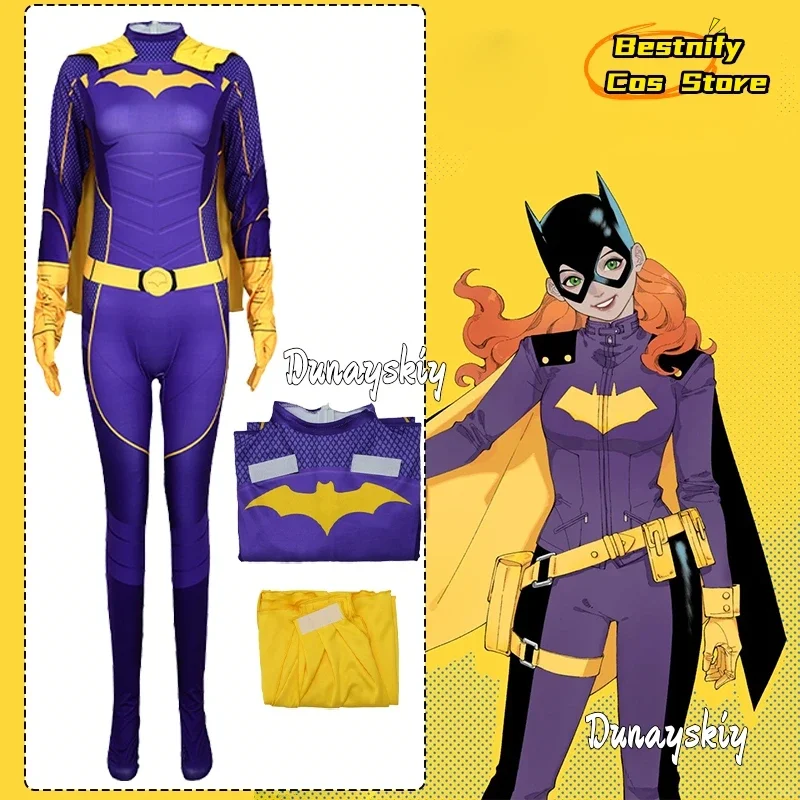 

CosplayGame Gotham Knights Batgirl Cosplay Costume Role-play latex catsuit Zentai Suit Anime Halloween Bodysuit Adults Outfit Ju