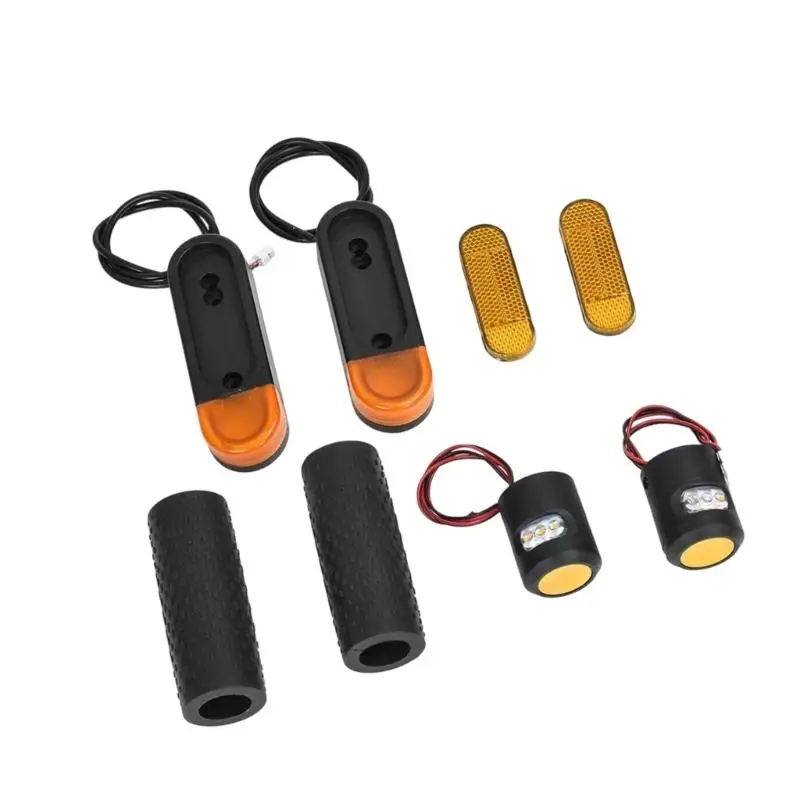 

652F Light Weight Bright LED Turn Lamp Replacement Handlebars LED Turn Light Night Reflectors Easy to Install