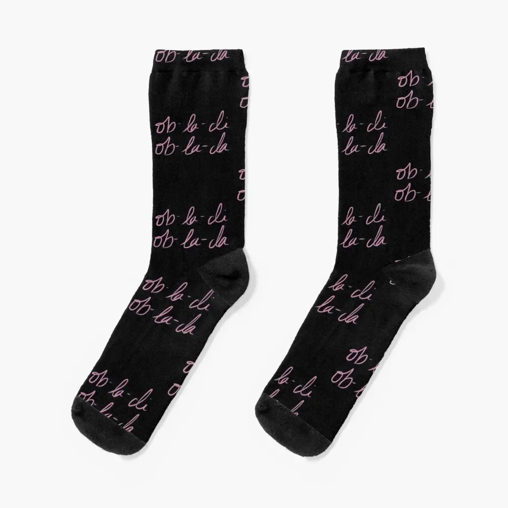 

Ob-la-di Ob-la-da Socks Novelties Non-slip Christmas Rugby Luxury Woman Socks Men's