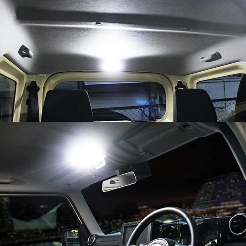For Suzuki Jimny 5 Door 2024 2025 2026 LED Reading Lamp 3PCS Interior Dome Map Lights Roof LED Light Ceiling Lighting Lamp