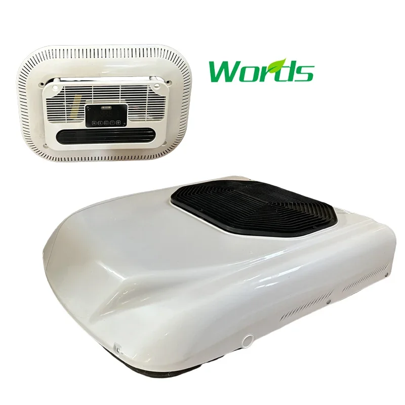 Top-Mounted Single Fan AC Unit 12/24V DC Integrated Roof-top Auto Parking Air Conditioner