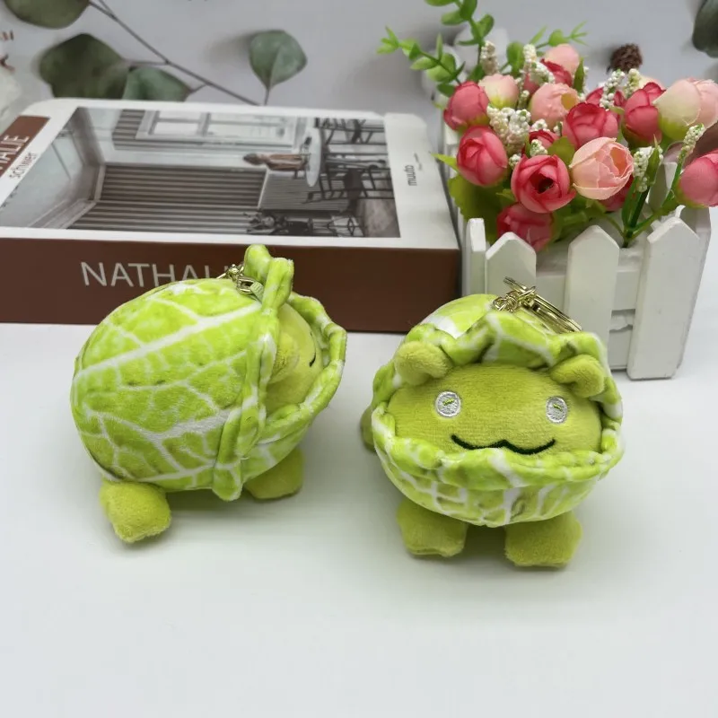 Cartoon Kawaii Vegetables Small Frog Plush Doll Keychain Pendant Creative Vegetable Series Plush Toys Bag Pendant Couple Gifts