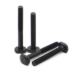M6 M8 M10 M12 Black Carbon Steel T Shape Punch Milling Machine Screw Threaded Rod Clamping Cap Bolt T-Slot T-head Bolts GB37