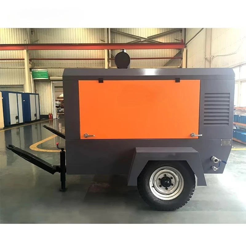 8 bar 250 Cfm air Compressor with diesel Engine