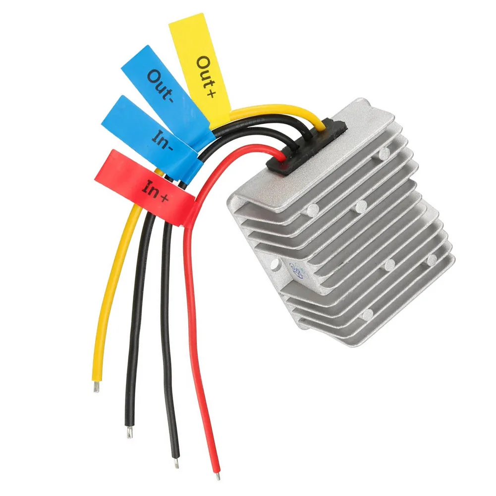 6V 20A Regulator DC-DC Converter For Buses For Ships And Yachts Short Circuit Protection Die-cast Aluminum Housing